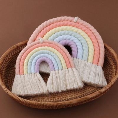 6 Layers Macrame Rainbow Wall Decor for Bedroom Nursery Baby