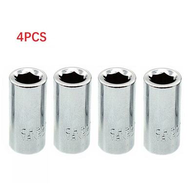 1/4pcs 1/4 Ratchet Socket Adapter Universal Socket Hex Bit H