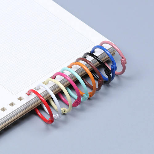 10Pcs Metal Loose Leaf Binder Ring Book Hoops DIY Albums Sch