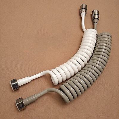 1.5m/2m/3m Telephone Line Shower Hose PU Bathroom Spring Fle