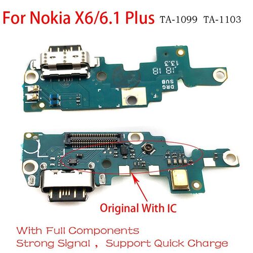 New For NOKIA X6 6.1 Plus USB Power Charge Charging Port Do