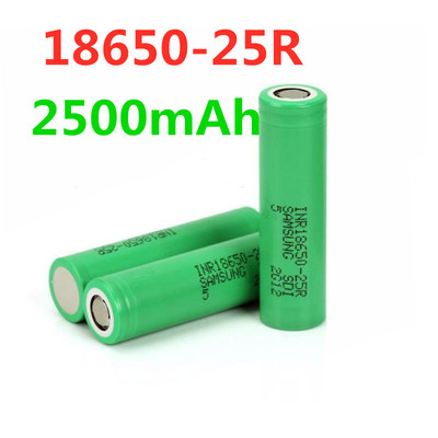 Li-ion 18650 battery 2500mAh   INR18650 25R Sam sung high po