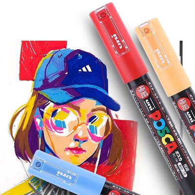 1 Pc of ni Posca PC-1M Paint Marker Art Pensi Poster Pastel