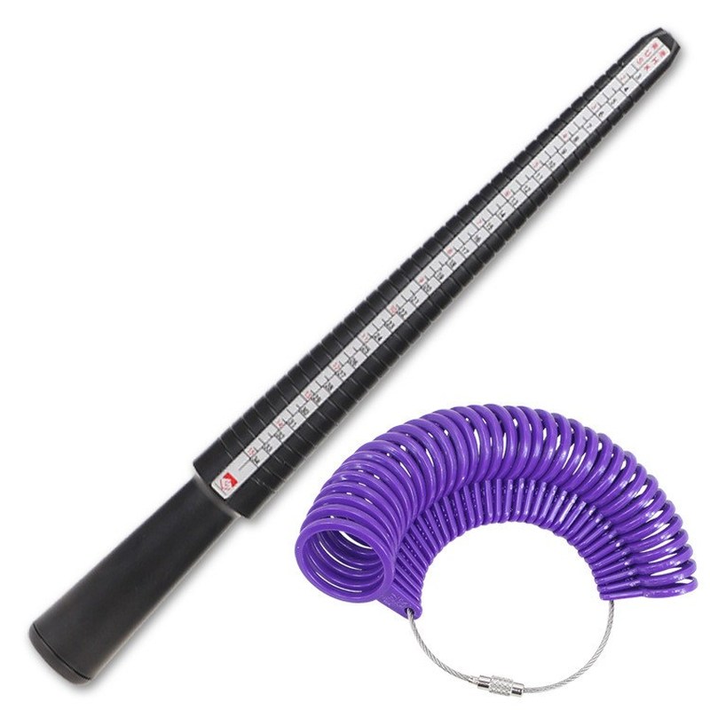 Ring Size Mandrel Stick Finger Gauge Ring Sizer Measuring J