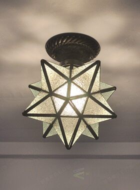 8 inch pentagram hallway aisle light Nordic star light entra