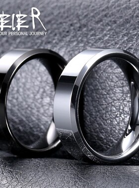 TungsTen gold ring for men simple personaliTy index finger s