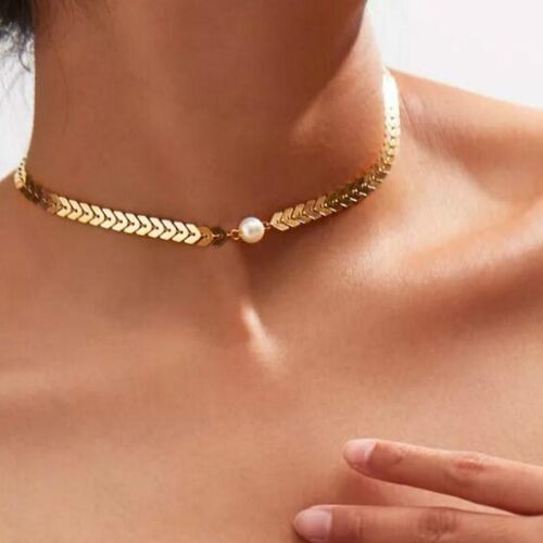 vintage alloy fish scale necklace ожерелье