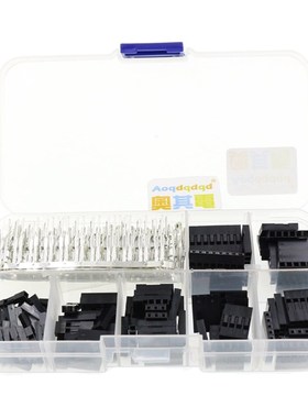 310Pcs 2.54mm 1/2/3/4/5/6/8 Plug Connector Housing and Male
