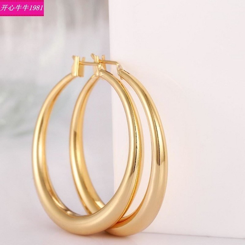Russia earings big hoop earrings 18K gold plated jewelry for