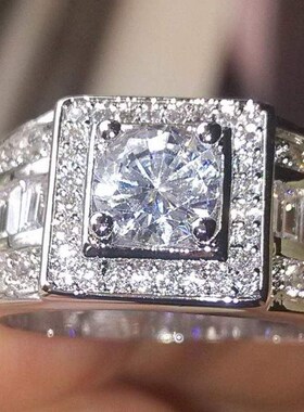 2019 new jewelry men's diamond ring fashion ring