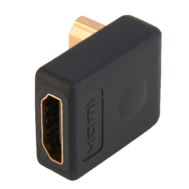90 DEgREE HDMI A MAlE to FEMAlE PoRt ADAPtER RIgHt AnglE Ext