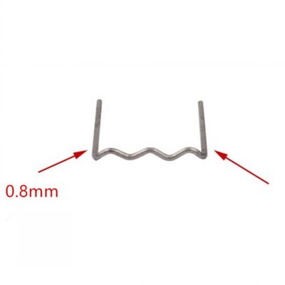 Repair 0.8mm Pre-cut Flat Staples Silver Stainless Steel Sta