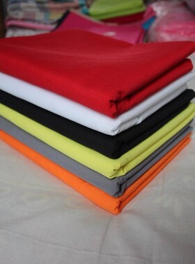 Dacron polyester/cotton fabric red, blue and grey fabric of