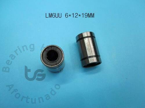 LM6UU bearing 6*12*19mm 10pieces LM6UU 6mm Linear Ball  Bush