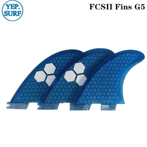 Surf FCSII fins Tri fin set G3/G5/G7/K2.1 Fibreglass Honeyco