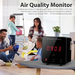 Air Quality Detector Formaldehyde HCHO Detector Carbon Diox