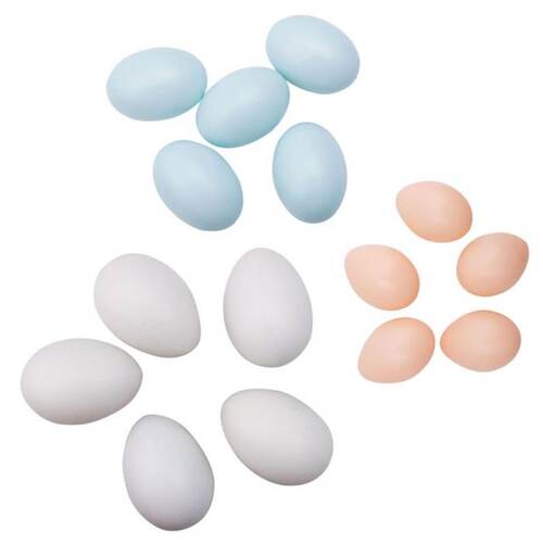 5pcs Plastic Fake Dummy Egg Hen Poultry Chicken Layer Coop H
