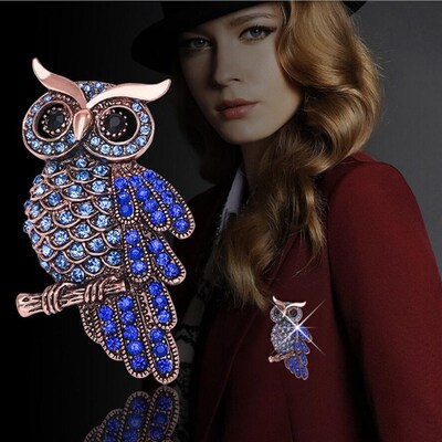 New Brooch Retro Owl Suit Clothing Accessories Korea Pin Cha