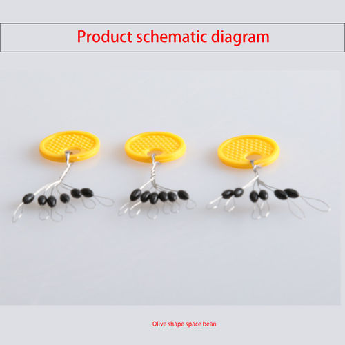 10pcs/lot SS/S/M/L Black Rubber Oval Stopper Fishing Bobber