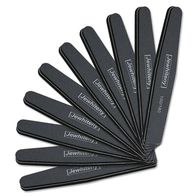10 Pcs Nail Files 100/180 Sanding Buffer Block Pedicure Man
