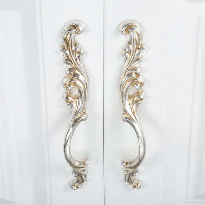 2 Pcs Antique European Furniture Cabinet Handles Simple Gard