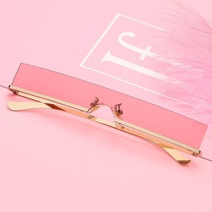 Fashion Half Frame Small Rectangle Glasses Women Brand Desi