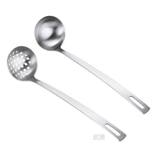 Stainless steel spoon spoon long handle spoon leaky spoon st