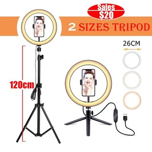 Ring-Light Lamp Tripod Video Live-Ring Tik Tok Youtube Selfi