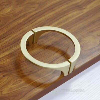 96mm Brass Gold Cabinet Handles Wardrobe Kitchen Door Pulls