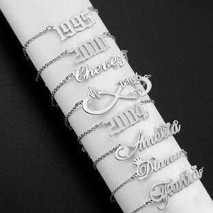 Lemegeton Personalized Customized Nameplate Necklace For Wom