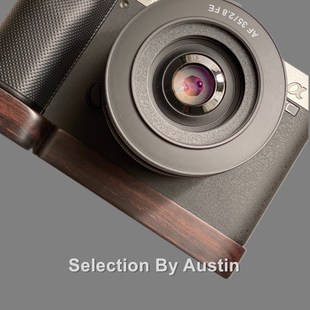 Wooden Wood Hand Grip Plate Bracket For Sony A7C Alpha 7C E