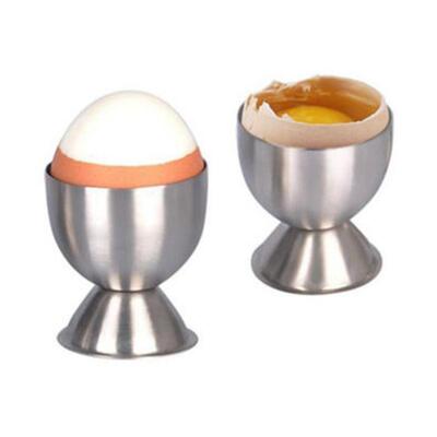 4Pcs Stainless Steel Boiled Egg Cups Holder Tabletop Cup Kit