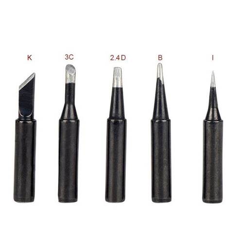 5Pcs Lead-Free Soldering Iron Tips 900M-T I/K/B/3C/2.4D Weld