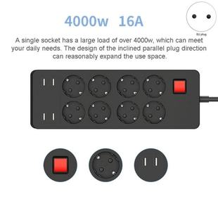 Power Strip Electrical Socket 4 USB Charger Adapter 8 Outlet