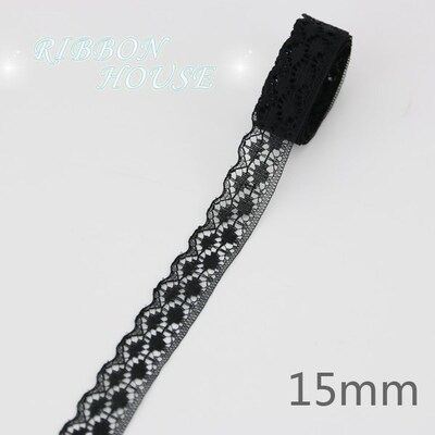 (10 yards/roll) Black lace fabric  ribbon Webbing Decoration