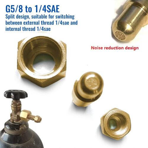 Muffler Design Brass Car Conditioner Adapter Refrigerants Bo