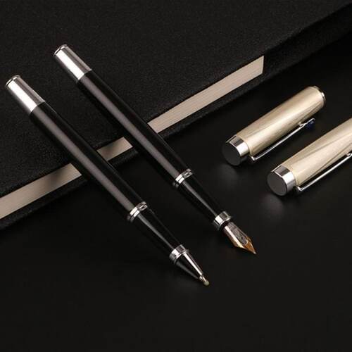 Luxury Metal Ballpoint Fountain Pen Business Student Writing