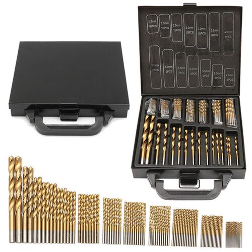 120 Degree wist Drill set ool box 1.5-10mm itanium plating d