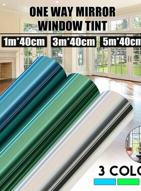 500cm/300cm/100cm x 40cm 15% VLT Window Film One Way Mirror