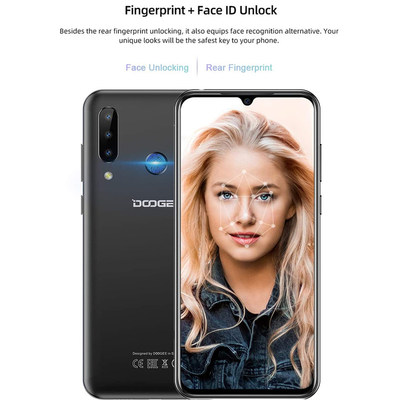 DOOGEE N20 Mobilephone print 6.3inch FHD+ Display 16MP Tripl