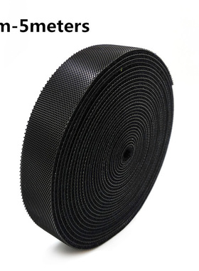 5m strong hook and loop self adhesive velcro reusable tape f