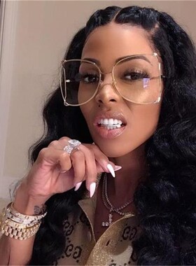 2020 Half Frame Brand Designer glasses Women Square Pearl F