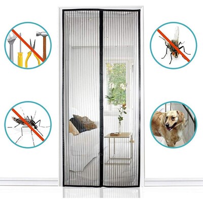 Curtains Door-Sticker Mosquito-Net Balcony Magnetic Mesh Ins