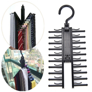 Hanger Organizer Holder Scarf Belt Rotating-Tie-Rack Closet-