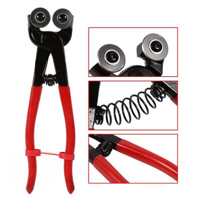 190mm Length Double Roller Wheel Blades Cutting Plier Glass