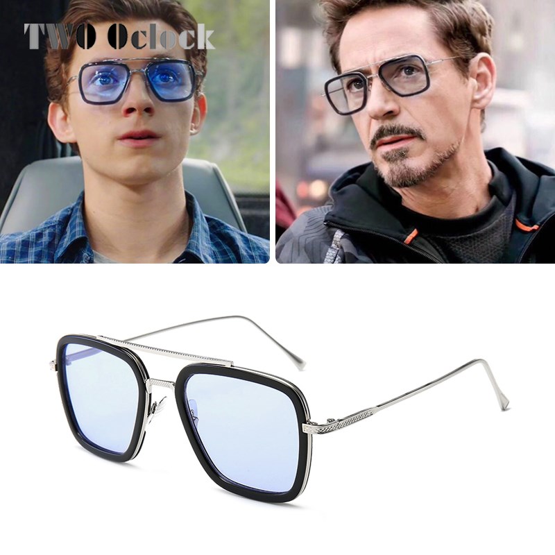 tony stark sunglasses men vintage retro mens glasses iron