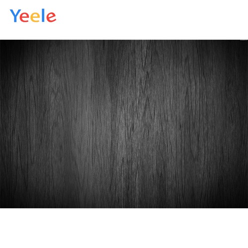 Yeele Gradient Solid Black Wood Board Backdrop Plank Wallpap