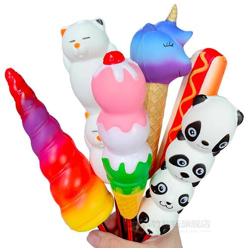 Creative Kawaii Cat Unicorn Pen Cap Squishy Slow Rising Penc