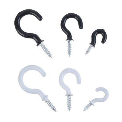 10Pcs Mug Shouldered Hanger Cup Hooks Heavy Duty Screw-In Ce