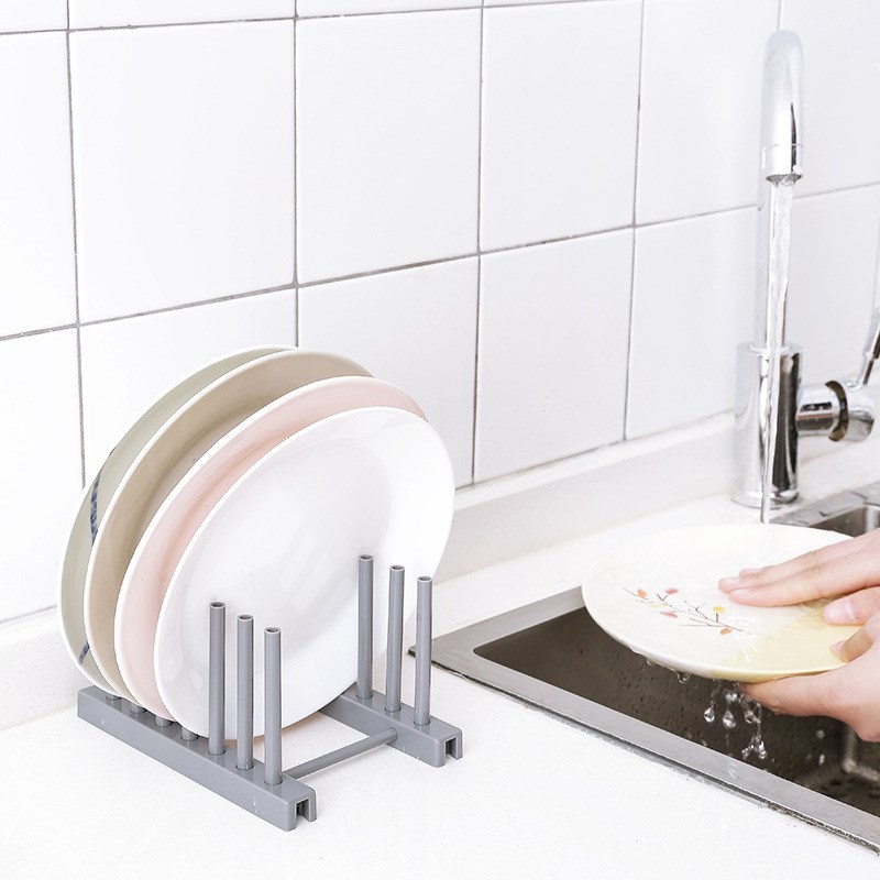 Plastic dish rack plate rack lid shelf kitchen tableware st